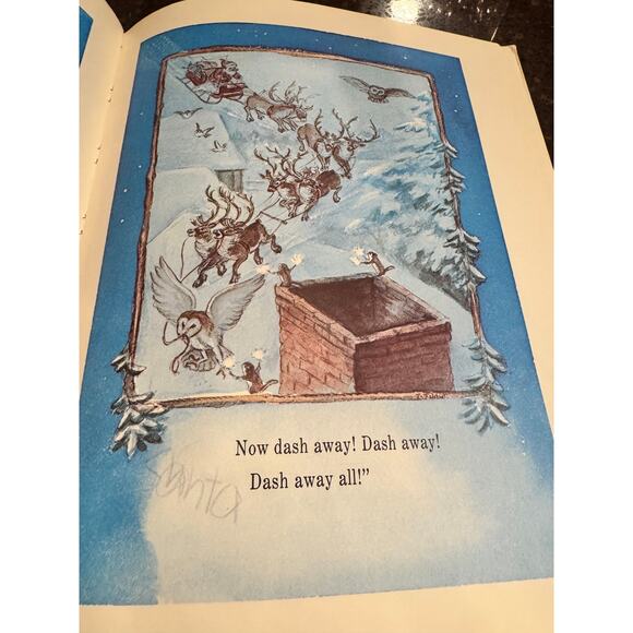 The Night Before Christmas Illustrated by Tasha Tudor 1979 5th printing HC - Picture 9 of 13